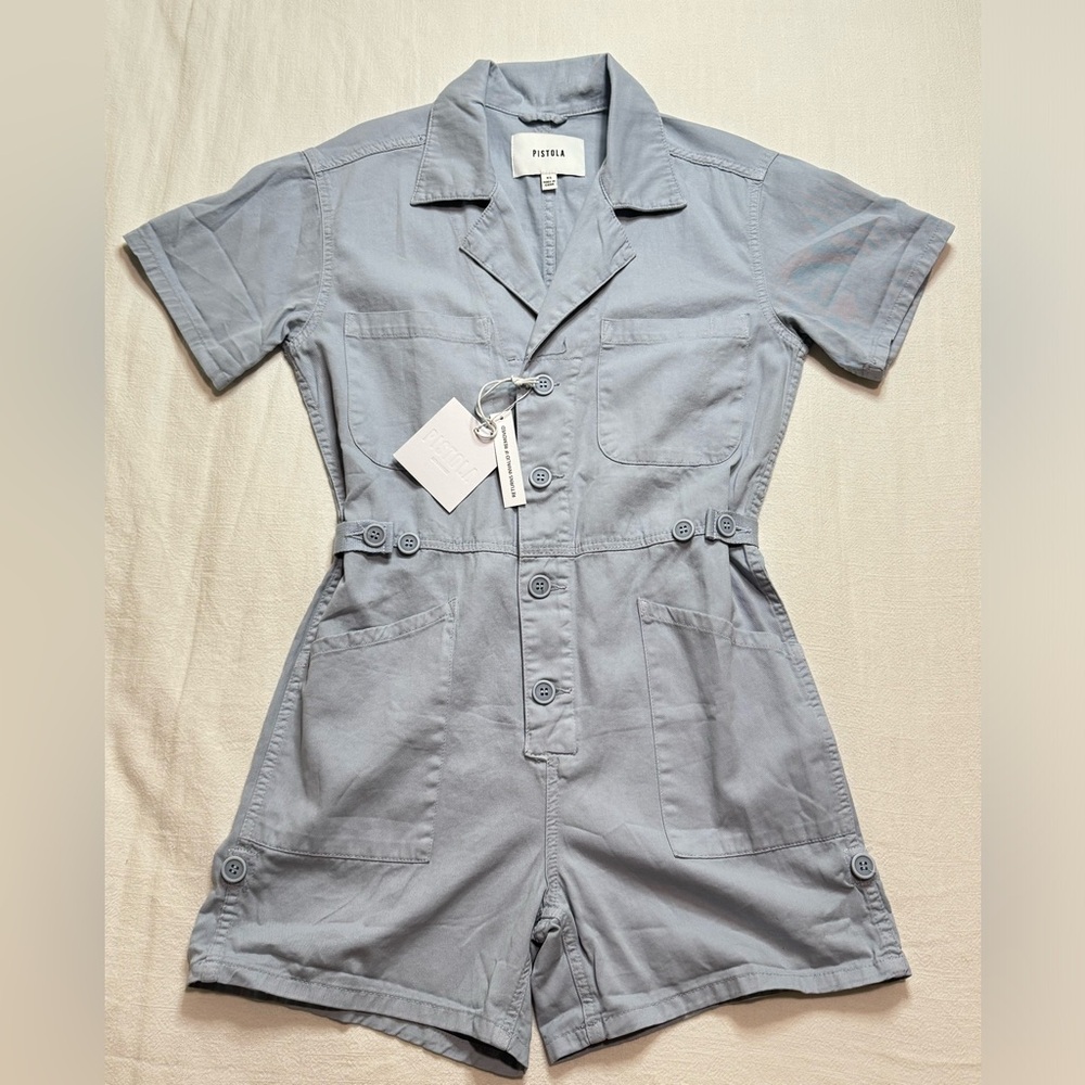 NEW Pistola Parker Short Sleeve Romper Size XS